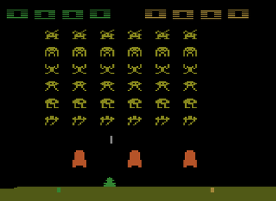Space Invaders, Easy Difficulty (B)